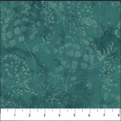 Northcott - Whisper - Flower Blender, Teal