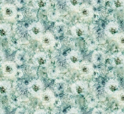 Northcott - Whisper - Packed Seed Pods, Medium Teal