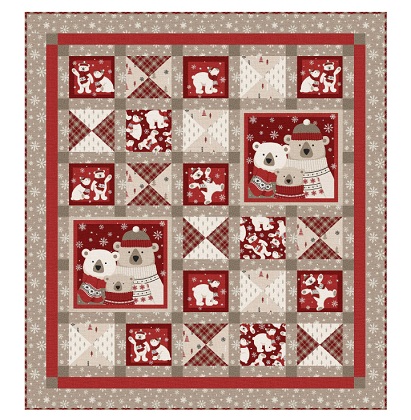 Northcott Pattern - Collage Pattern - Featuring Warm & Cozy Flannel