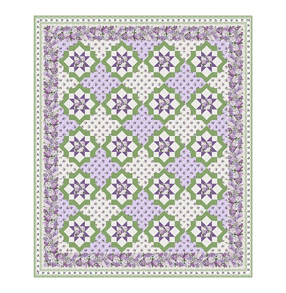 Northcott Pattern - Dea's Sister - Featuring Lilac Garden Collection