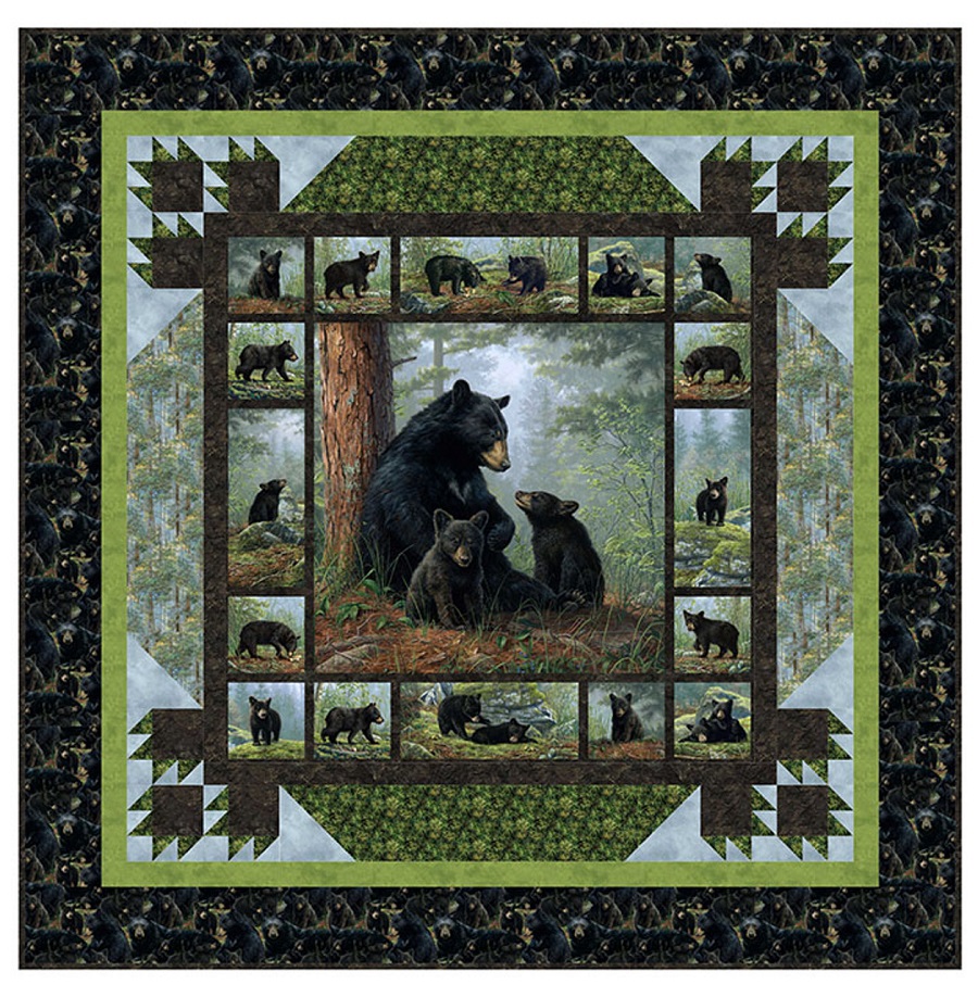 Northcott Pattern - Playful Paws - Based on Ben's Den Collection - 73' x 73'