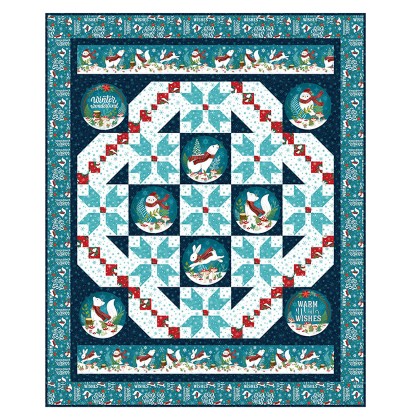 Northcott Pattern - Winter Globes - Based on Woodland Wishes Coll. Sizes: 67”x83