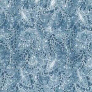 Oasis Fabrics - 118' Classic - Tonal Floral, Blue