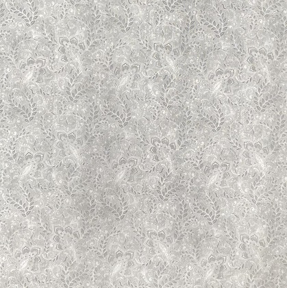 Oasis Fabrics - 118' Classic - Tonal Floral, Light Gray
