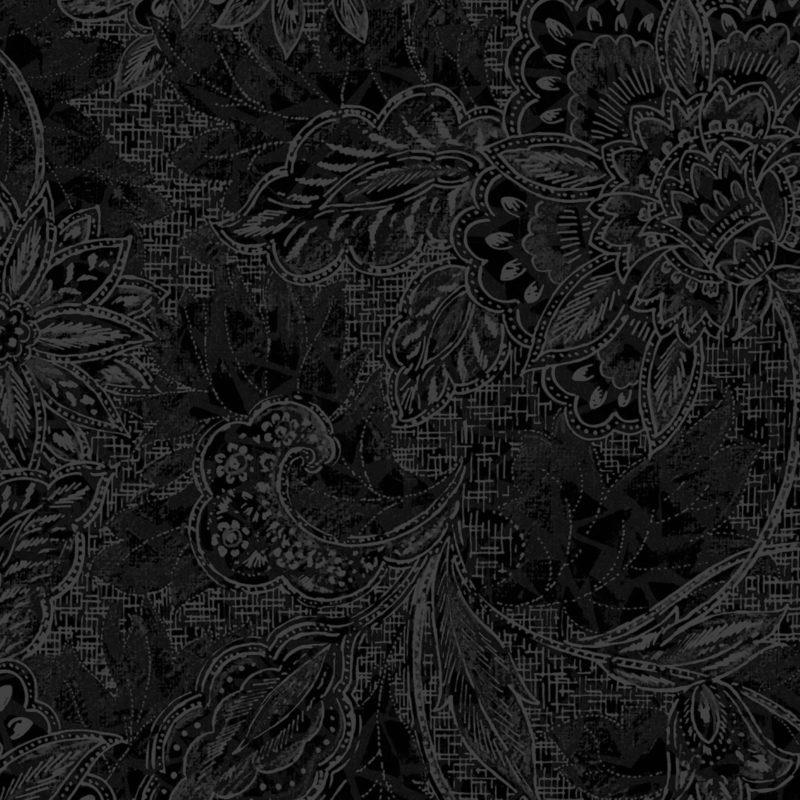 Oasis Fabrics - 118' Shadows - Jacquard, Black