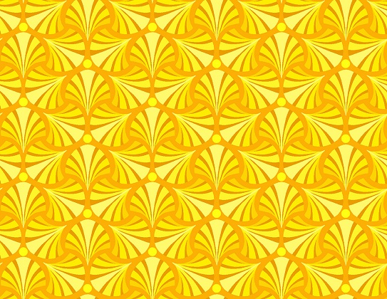 Oasis Fabrics - Change of Seasons - Small Geo, Yellow