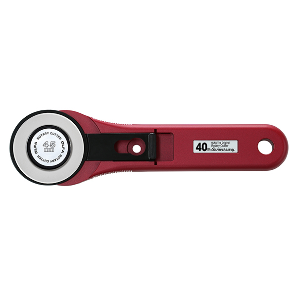 Olfa - 45mm Rotary Cutter - Standard, Ruby Red