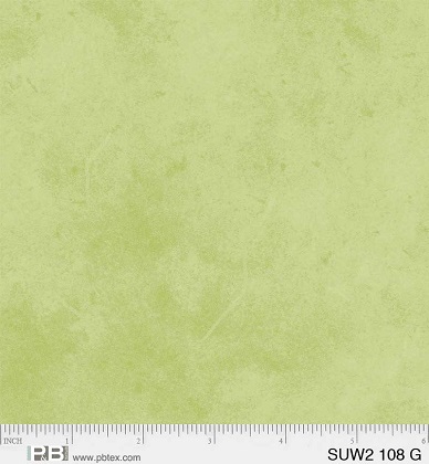P & B Textiles - 108' Suede 2, Light Green
