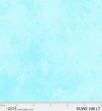 P & B Textiles - 108' Suede 2, Light Teal