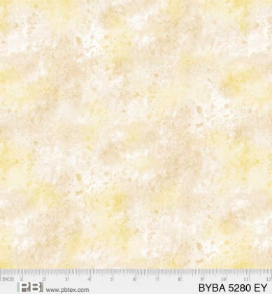 P & B Textiles - Barnyard Babies - Texture, Ecru/Yellow