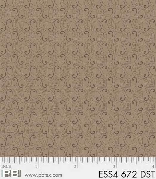 P & B Textiles - Bear Essentials 4 - Paisley, Taupe