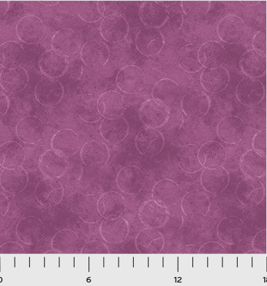 P & B Textiles - Bella Suede - Circles, Violet