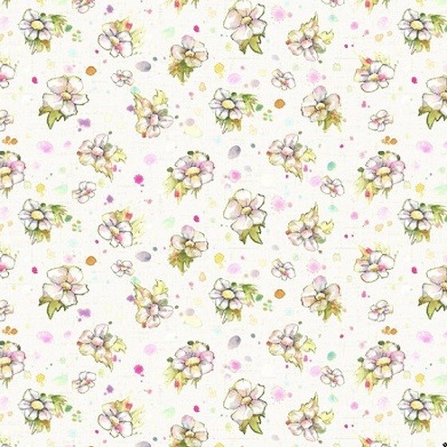 P & B Textiles - Boots & Blooms - Medium Floral, Multi