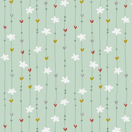 P & B Textiles - Dream Drifters - Dotty Striped Motifs, Mint
