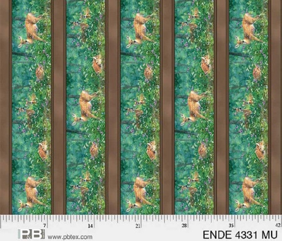 P & B Textiles - Endeering - 8.25' Repeat Deer Border