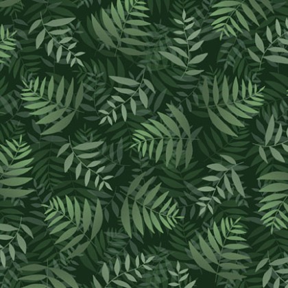 P & B Textiles - Fablewood - Tonal Foliage, Green