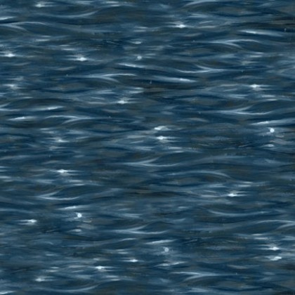P & B Textiles - Fireside Serenity - Moonlit Water, Dark Blue