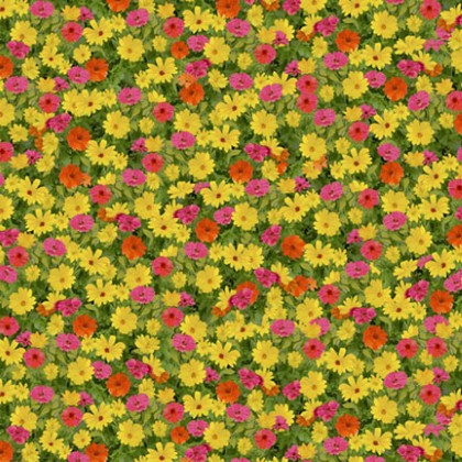 P & B Textiles - General Store - Packed Flowers, Multi