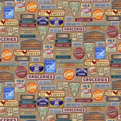 P & B Textiles - General Store - Signage, Neutral