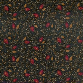 P & B Textiles - Homecoming - Small Floral Vine, Green