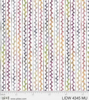 P & B Textiles - Little Darlings Woodland - Stripe, Multi