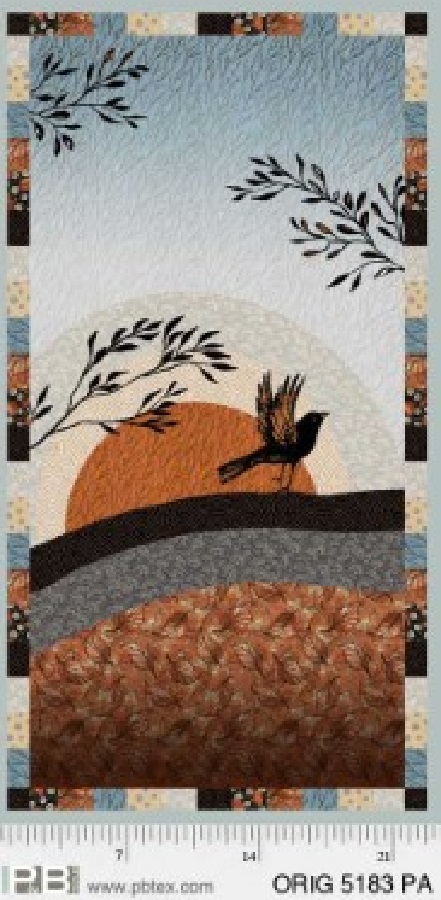 P & B Textiles - Origins - 24' Sunrise Panel, Multi