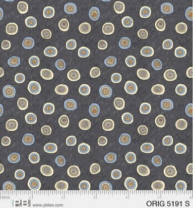 P & B Textiles - Origins - Tossed Ditzy Dot, Silver