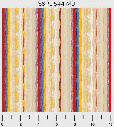 P & B Textiles - Silvia's Splendor - Stripe, Multi