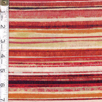 P & B Textiles - Tuscan Breeze - Stripes, Red