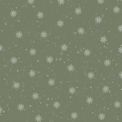 P & B Textiles - Woodland Whispers - Snowy Tonal Toss, Dark Sage