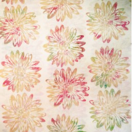 Parkside - Batik by Mirah - Large Blooms, Bertha Pink
