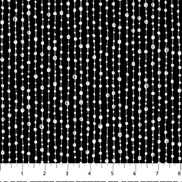 Patrick Lose - Basically Black & White 2 - Doodle Beaded Stripe, Negative