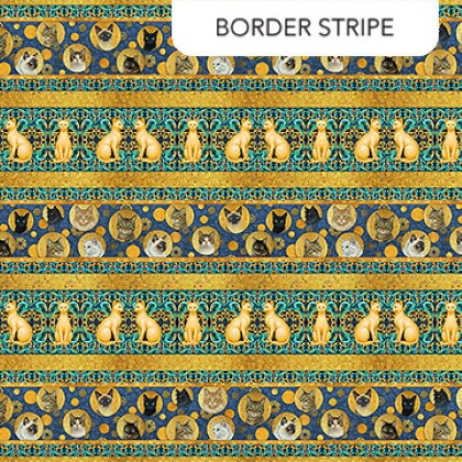 Patrick Lose - Klimty Cats - Border Stripe, Regal