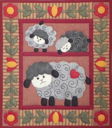 Pattern - Twin Lambs - Size 13' x 15'