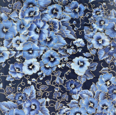 Pc Fabric - Pansy - Pansy, Navy