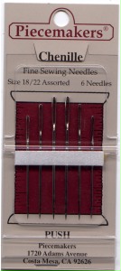 Piecemakers - Chenille  Needles - Assorted Sizes 18-22 - 6 Count