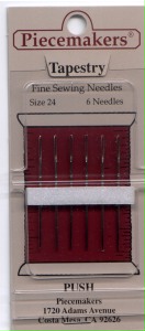Piecemakers Needles - Tapestery - Size 24 - 6 Count