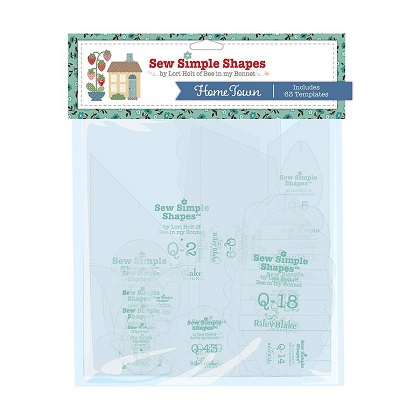 Plastic Templates - Lori Holt - Sew Simple Shapes - 'Home Town' Templates Set