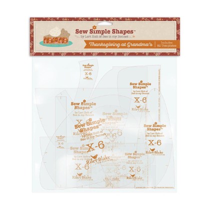 Plastic Templates - Lori Holt - Sew Simple Shapes - 'Thanksgiving At Grandma's'
