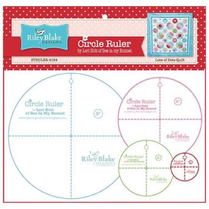 Plastic Templates & Sew Simple Shapes - Circle Ruler Set w/4 Sizes