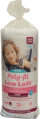 Poly-Fil Low-Loft - Polyester Batting 90' x 108'