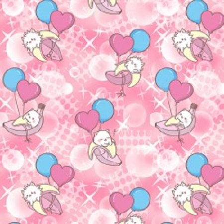 Print Concepts - Bananya - Kitty Balloons, Pink