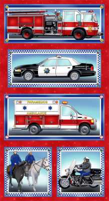 Print Concepts - Heroes - 24' Vehicle Parade Panel, Multi