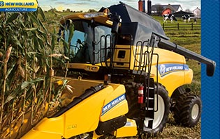 Print Concepts - New Holland Combine - 36' Panel, Multi