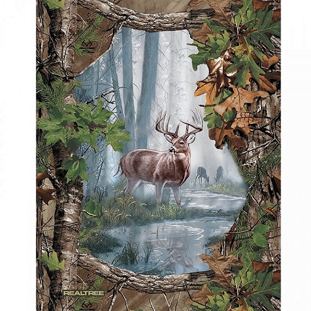 Print Concepts - Real Tree - 36' Framed Buck Panel, Multi