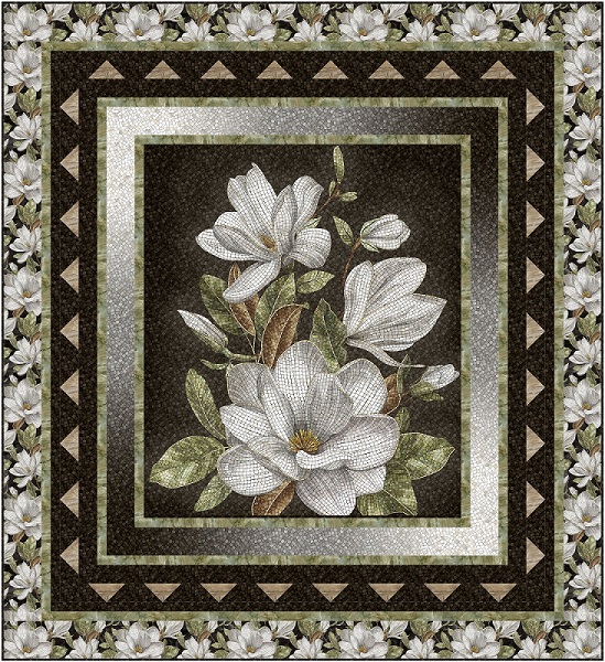 Quilt Kit - Center Stage featuring Magnolia by Northcott