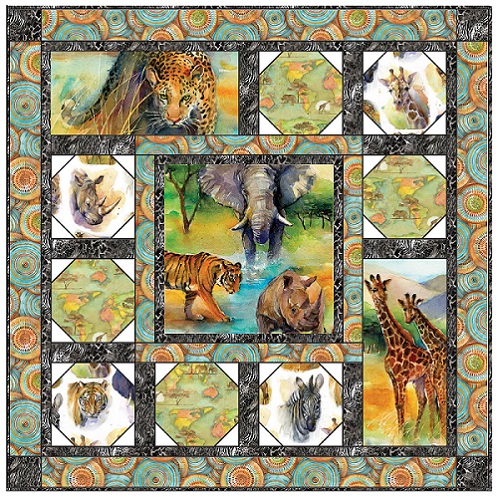 Quilt Kit - Into the Wild by 3 Wishes