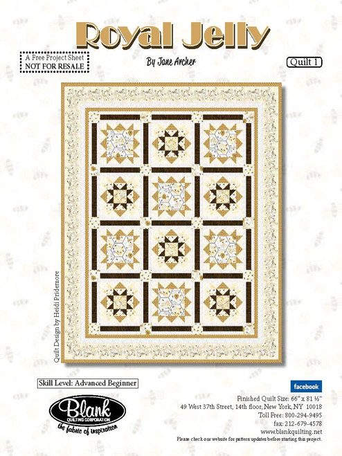 Quilt Kit - Royal Jelly by Blank Quilting (66' X 81 1/2')