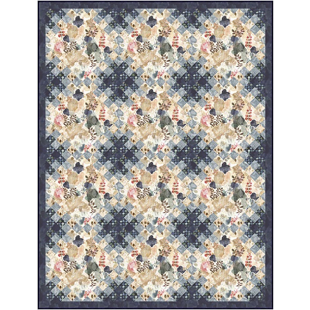 Quilt Kit - Serene Nature by P&B Textiles (Blue Option)