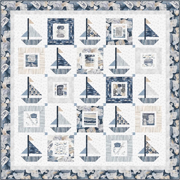 Quilt Kit - Set Sail by P&B Textiles (Large Throw)